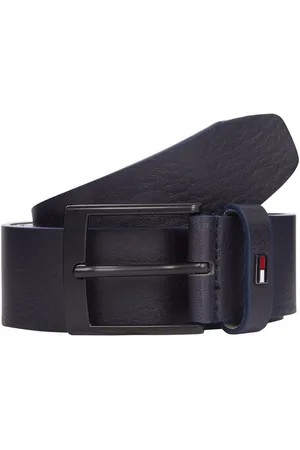 Tommy Hilfiger Ledergürtel ADAN 3.5 EXT Metalllogopatch, Einfachdornschnalle