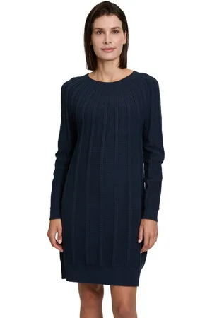 Betty & Co Strickkleid Betty & Co Strickkleid mit Rundhalsausschnitt Struktur
