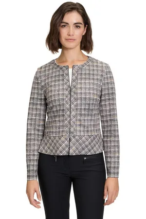 Betty Barclay Jackenblazer Kurzblazer mit Reißverschluss Material