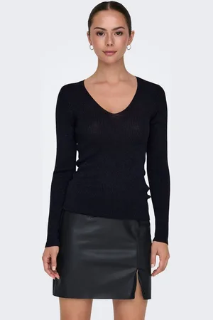 JACQUELINE DE YONG Strickpullover Strickpullover Slim Fit V-Ausschnitt Langarm Basic JDYBODILLA LUREX L/S V-NECK PULLOVER KNT - Verkäufer: ARIZONAS