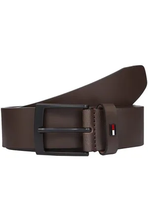 Tommy Hilfiger Ledergürtel ADAN 3.5 EXT Metalllogopatch, Einfachdornschnalle