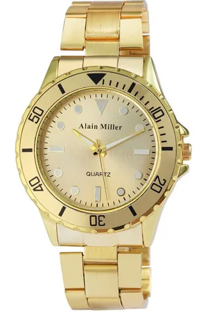 Alain Miller Quarzuhr AM0002 Herrenuhr mit Edelstahlarmband, Herrenuhr Edelstahl - Verkäufer: Shaghafi GmbH
