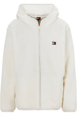 Tommy Hilfiger Sweatjacke TJM REG BADGE TEDDY ZIP TRU EXT Große Größen