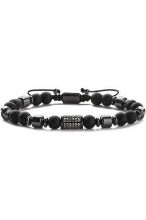 Karma Armband Zirkone Metall Herren Edelsteinarmband modern Herrenarmband (Geschenk für Ihn, Metallarmband), Zugverschluss Herrenschmuck modern - Verkäufer: Sanixa