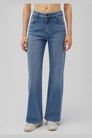 Mavi Boyfriend-Jeans Jeans Loose Fit High-Rise Wide Leg 5-Pocket MALIBU, mid indigo brushed 90s - Verkäufer: ARIZONAS