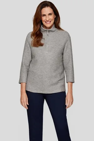 Rabe Sweatjacke Sweatshirt mit Reißverschluss für mehr Komfort