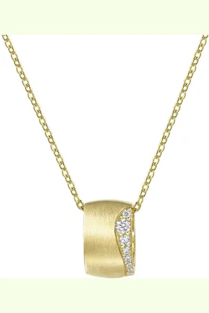 Firetti Kette mit Anhänger Schmuck Geschenk Silber 925 Halsschmuck Ankerkette, Made in Germany - mit Zirkonia (synth)