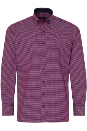 ETERNA Langarmhemd 8913, Langarm Hemd Modern Fit Vichy Popeline Kariert NON IRON bügelfrei - Verkäufer: Gio Milano