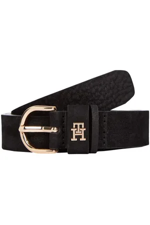 Tommy Hilfiger Ledergürtel ESSENTIAL EFFORTLESS 2.5 NUBUCK Logoemblem, weiche Haptik
