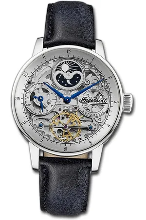 INGERSOLL 1892 Quarzuhr Herrenuhr Leder , (Analoguhr), Herrenuhr Lederarmband , rundes Gehäuse, groß (ca. 42mm) - Verkäufer: Fit4Style Silberschmuck - IMPPAC