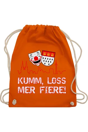 Shirtracer Turnbeutel Kumm loss mer fiere Kölle Alaaf Köln Wappen Karneval Karnevalskostüm C, Karneval & Fasching - Verkäufer: