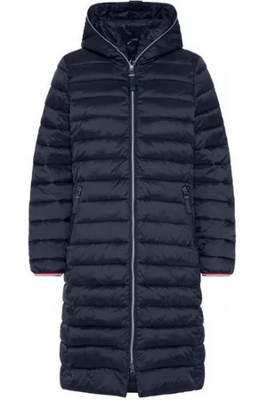 Soccx Parka Stepp-Parka mit Kapuze und Rücken-Print Kapuze mit dekorativer Zipperkante, Print und Klettriegel - Verkäufer: Finerobe Fashion