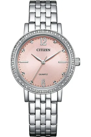 Citizen Quarzuhr EL3100-55W, Armbanduhr, Damenuhr, Edelstahlarmband, analog