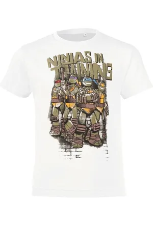Teenage Mutant Ninja Turtles Print-Shirt NINJA TURTLES T-SHIRT Jungen + Mädchen weiß Gr.140-182 - Verkäufer: coole-fun-t-shirts