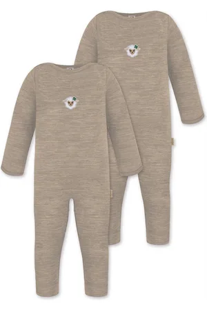 Normani Langarmwickelbody 2er Pack Baby Merino Strampler „Tangoio" - Verkäufer: