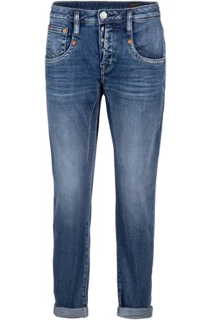 Herrlicher Regular-fit-Jeans 5318-D9705, Shyra Cropped Jeans Comfort mit Knopfleiste halb verdeckte Knopfleiste - Verkäufer: Gio Milano