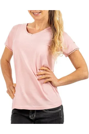 Geographical Norway T-Shirt Elegantes Kurzarm Shirt bajosiane Lady mit Spitze am Rücken - Verkäufer: bans24