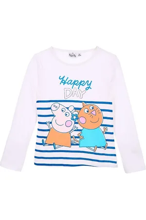 Peppa Pig Langarmshirt Peppa Wutz Mädchen Shirt mit Glitzer Gr. 98 - 116 cm - Verkäufer: Starkids Licensed Brands and more