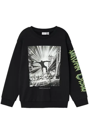 NAME IT Sweatshirt Pullover Regular Fit Fotoprint Gummiprint NKMSORBEN LS NREG SWEAT BRU - Verkäufer: ARIZONAS