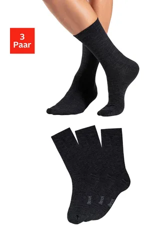 Bench Socken (Packung, 3-Paar) Herrensocken mit wärmender Wolle