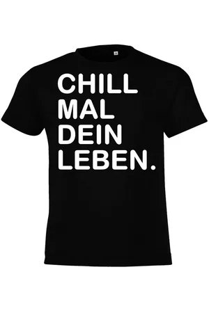 Youth Designz Print-Shirt Kinder T-Shirt "Chill mal dein Leben" lustig Print Geschenk Statement mit witzigen Aufdruck für Jungen und Mädchen - Verkäufer: EmDa Trading GmbH
