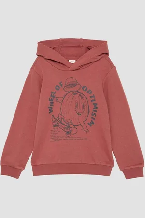 QS by s.Oliver Sweatshirt Oversized Hoodie mit Frontprint - Verkäufer: