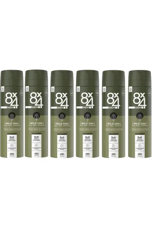 8x4 Deo-Spray Deo Spray Wild Oak 6 x 150ml, Packung, 6-tlg., Maskulin-holziger Duft mit Zitrusnoten - Verkäufer: Favorio
