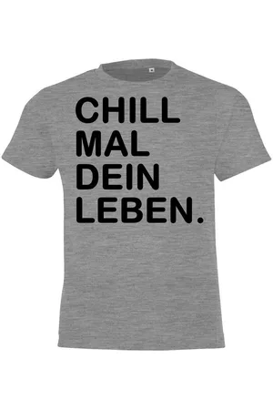 Youth Designz Print-Shirt Kinder T-Shirt "Chill mal dein Leben" lustig Print Geschenk Statement mit witzigen Aufdruck für Jungen und Mädchen - Verkäufer: EmDa Trading GmbH