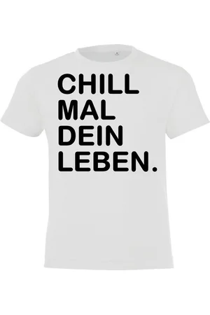 Youth Designz Print-Shirt Kinder T-Shirt "Chill mal dein Leben" lustig Print Geschenk Statement mit witzigen Aufdruck für Jungen und Mädchen - Verkäufer: EmDa Trading GmbH