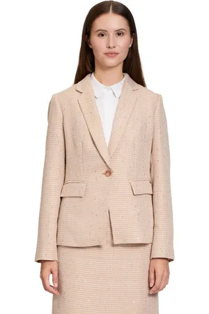 Betty & Co Kurzblazer Betty & Co Kurzblazer mit Hahnentrittmuster Material