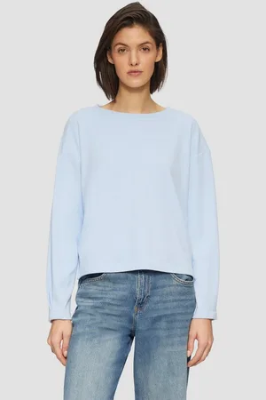 QS by s.Oliver Sweatshirt Sweatshirt mit Faltendetail am Ärmel Raffung - Verkäufer: