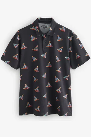 Next Poloshirt Polo-Shirt in weihnachtlichem Print (1-tlg) - Verkäufer: Germany GmbH