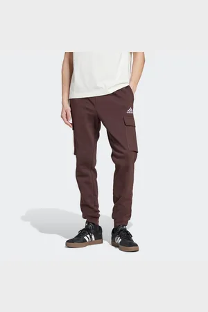 adidas Sporthose ESSENTIALS FLEECE REGULAR TAPERED CARGOHOSE (1-tlg) Jogginghose Cargo aus weichem Fleece-Material