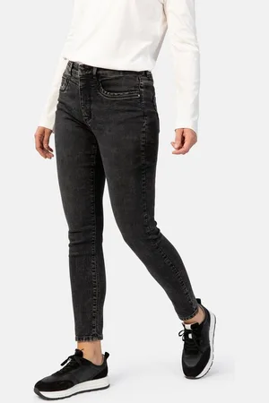Stooker Women 5-Pocket-Jeans Rio Fexxi Move Strass Skinny Fit Skinny Fit Casual Clean Wash Denim Jeans Magic Shape Effekt für Damen