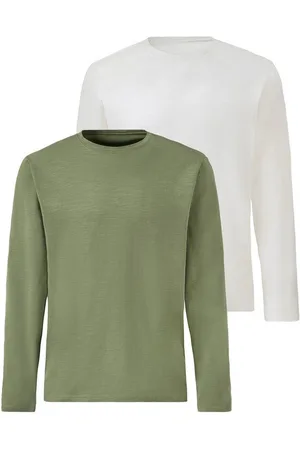 john devin Langarmshirt (2er-Pack), Longsleeve in hochwertiger slub-yarn Qualität