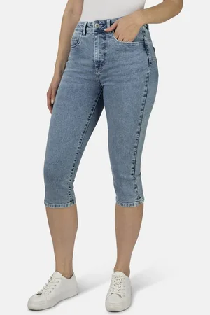 Stooker Women 7/8-Jeans Denim Capri Skinny Fit Skinny Fit Casual Clean Wash Denim Jeans Magic Shape Effekt für Damen