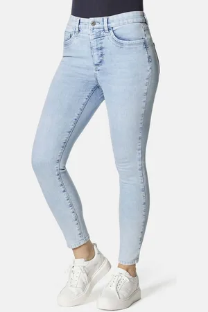 Stooker Women 5-Pocket-Jeans Rio Fexxi Move Strass Skinny Fit Skinny Fit Casual Clean Wash Denim Jeans Magic Shape Effekt für Damen