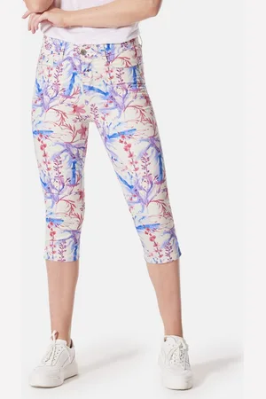 Stooker Women 7/8-Jeans Print Capri Skinny Fit Skinny Fit Casual Clean Wash Denim Jeans Magic Shape Effekt für Damen