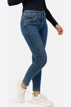 Stooker Women 5-Pocket-Jeans Rio Fexxi Move Denim Skinny Fit Skinny Fit Casual Clean Wash Denim Jeans Magic Shape Effekt für Damen