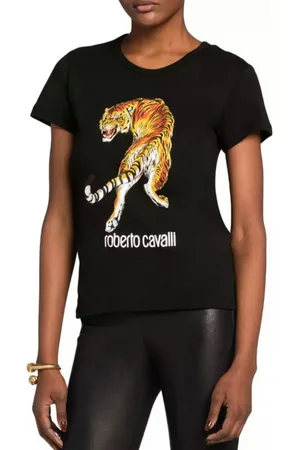 Roberto Cavalli T-Shirt Firenze RC Tiger Logo Cotton gehört zur ikonischen Hauptkollektion - Verkäufer: eldigo