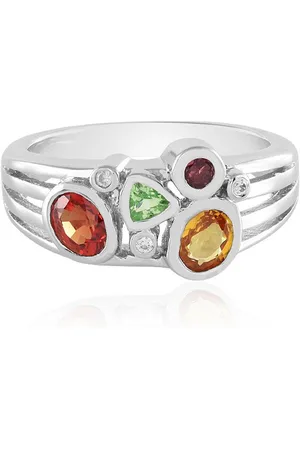 Cavill Silberring Multicolor Edelstein Mosaik Silber Ring, plattiert, 1,08ct (1-tlg) - Verkäufer: Juwelo Deutschland GmbH