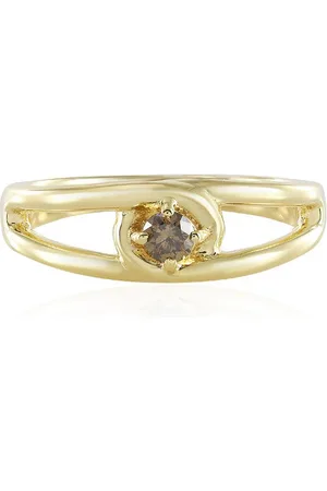 Cavill Diamantring Schokoladen-Diamant 0,095ct Goldplattierter Silberring (1-tlg) - Verkäufer: Juwelo Deutschland GmbH