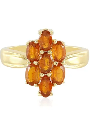 Cavill Silberring Sonnenuntergang Orange Tansanischer Kyanit Vergoldeter Ring, 1,924 ct (1-tlg) - Verkäufer: Juwelo Deutschland GmbH