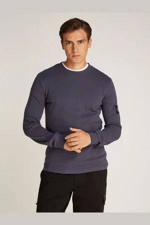 Calvin Klein Langarmshirt BADGE WAFFLE LS TEE mit Logopatch