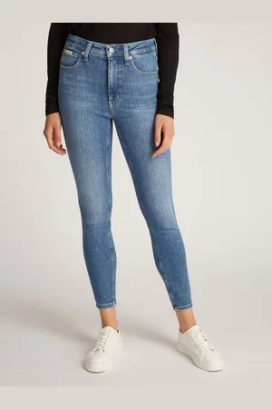 Calvin Klein Skinny-fit-Jeans HIGH RISE SUPER SKINNY ANKLE mit Stoned wash Optik, mit Coinpocket