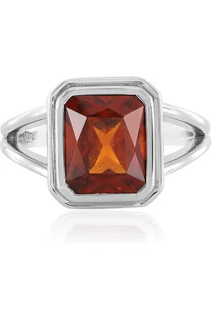 Cavill Silberring Indischer Hessonit-Granat Platinbeschichteter Silberring, 5,54ct (1-tlg) - Verkäufer: Juwelo Deutschland GmbH