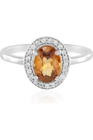 Cavill Silberring Tansanischer Mandarin Zirkon Oval Silber Ring, 1,76ct (1-tlg) - Verkäufer: Juwelo Deutschland GmbH