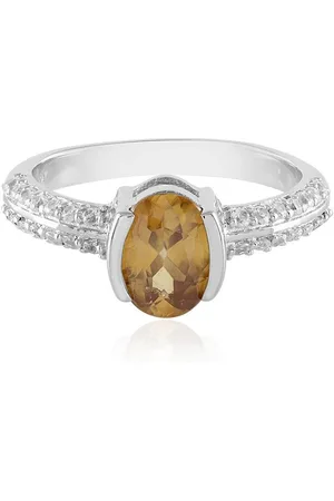 Cavill Silberring Tansanischer Mandarin Zirkon Oval Silber Ring, 1,66ct (1-tlg) - Verkäufer: Juwelo Deutschland GmbH