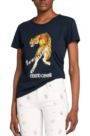 Roberto Cavalli T-Shirt Firenze RC Tiger Logo Cotton gehört zur ikonischen Hauptkollektion - Verkäufer: eldigo