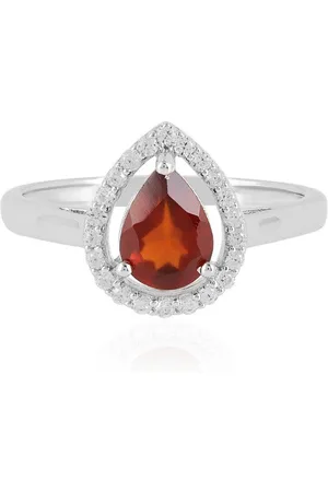 Cavill Silberring Indischer Hessonit-Granat Platinbeschichteter Silberring, 1,109ct (1-tlg) - Verkäufer: Juwelo Deutschland GmbH